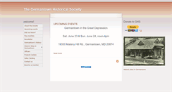 Desktop Screenshot of germantownmdhistory.org