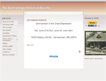 Tablet Screenshot of germantownmdhistory.org